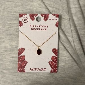 birthstone necklace (january)